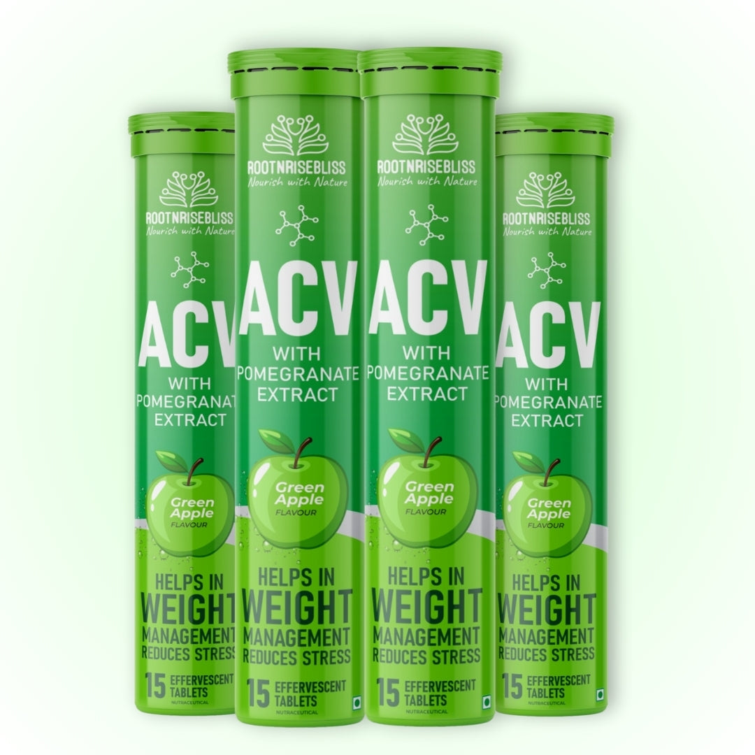 ACV with Pomegranate Extract – Refreshing Green Apple Flavour | Natural Detox, Weight Management | Reduce Stress