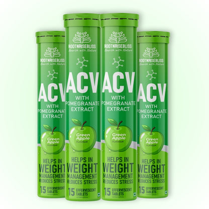 ACV with Pomegranate Extract – Refreshing Green Apple Flavour | Natural Detox, Weight Management | Reduce Stress