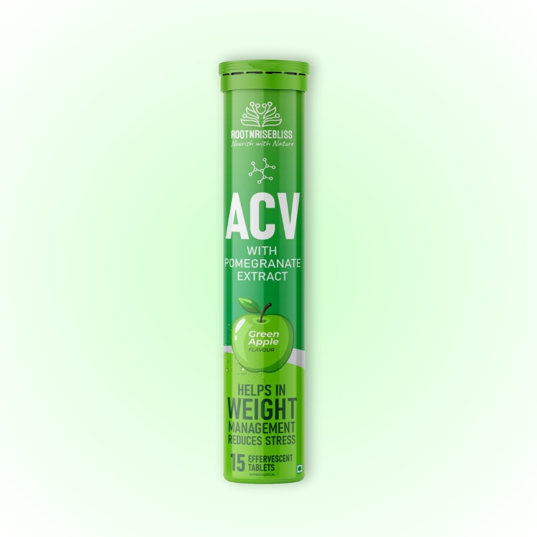 ACV with Pomegranate Extract – Refreshing Green Apple Flavour | Natural Detox, Weight Management | Reduce Stress