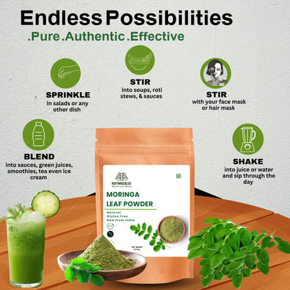 Amla Powder (500g) + Moringa Leaf Powder (500g) Combo Pack