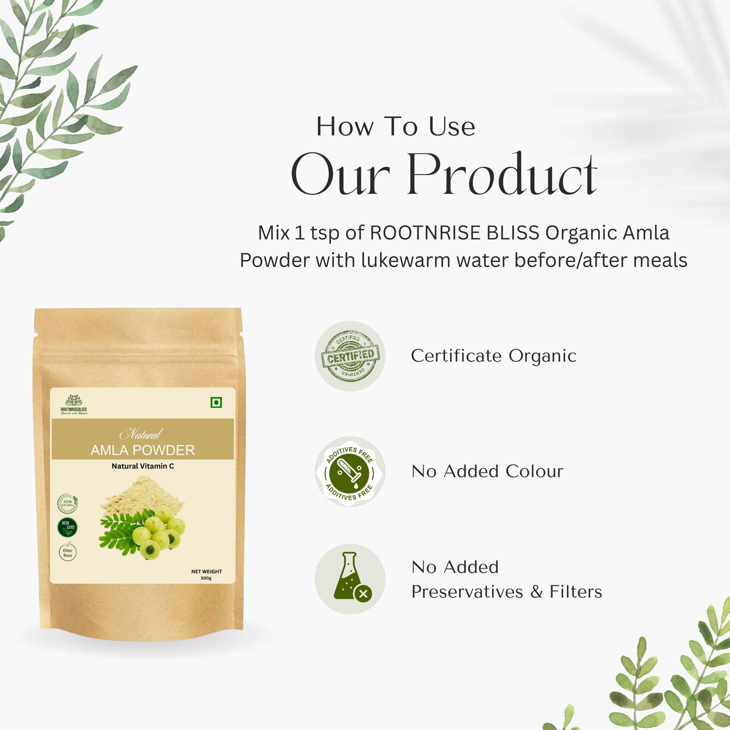 Amla Powder (500g) + Butterfly Pea Flower Tea (100g) Combo Pack