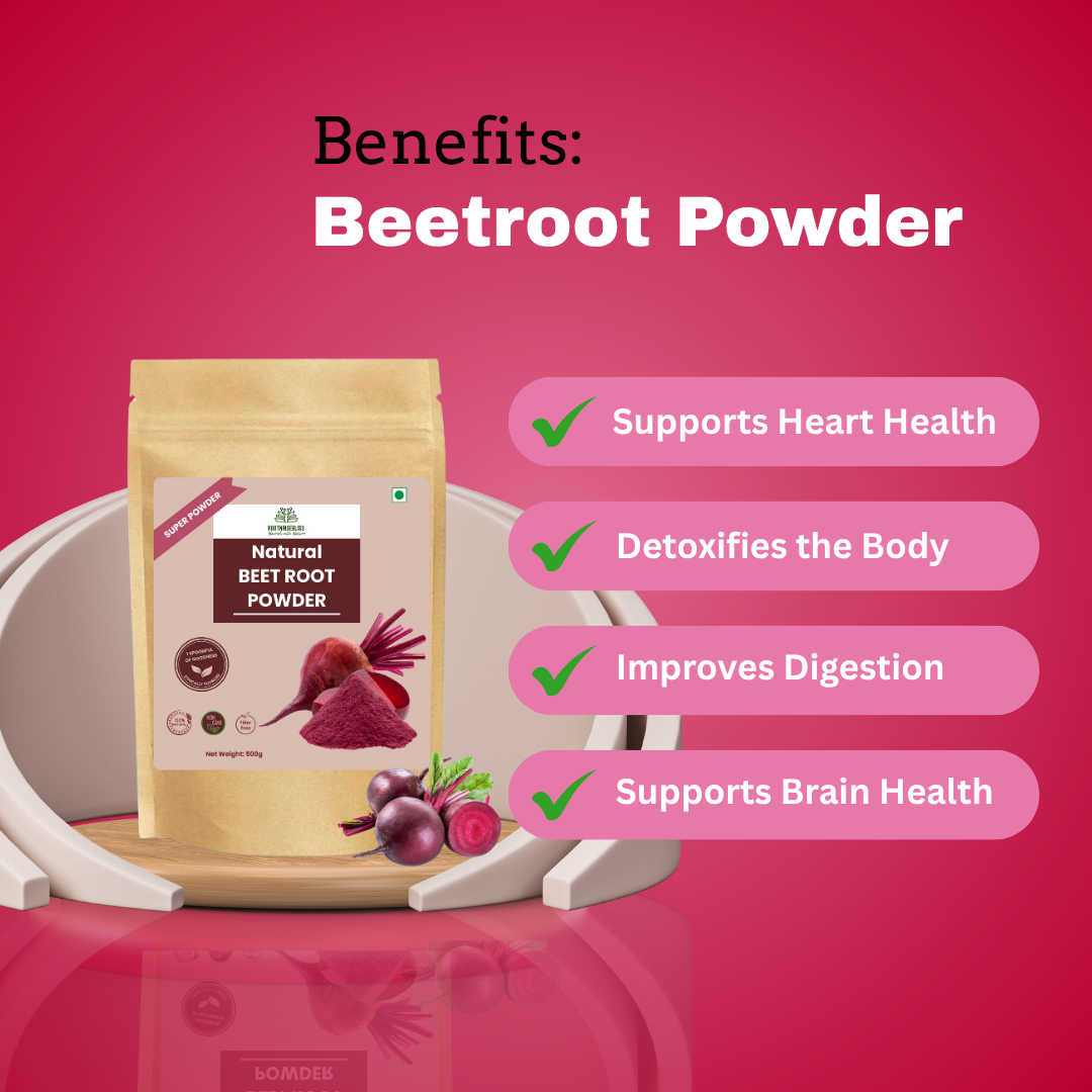 Moringa Powder (500g) + Beetroot Powder (500g) Combo