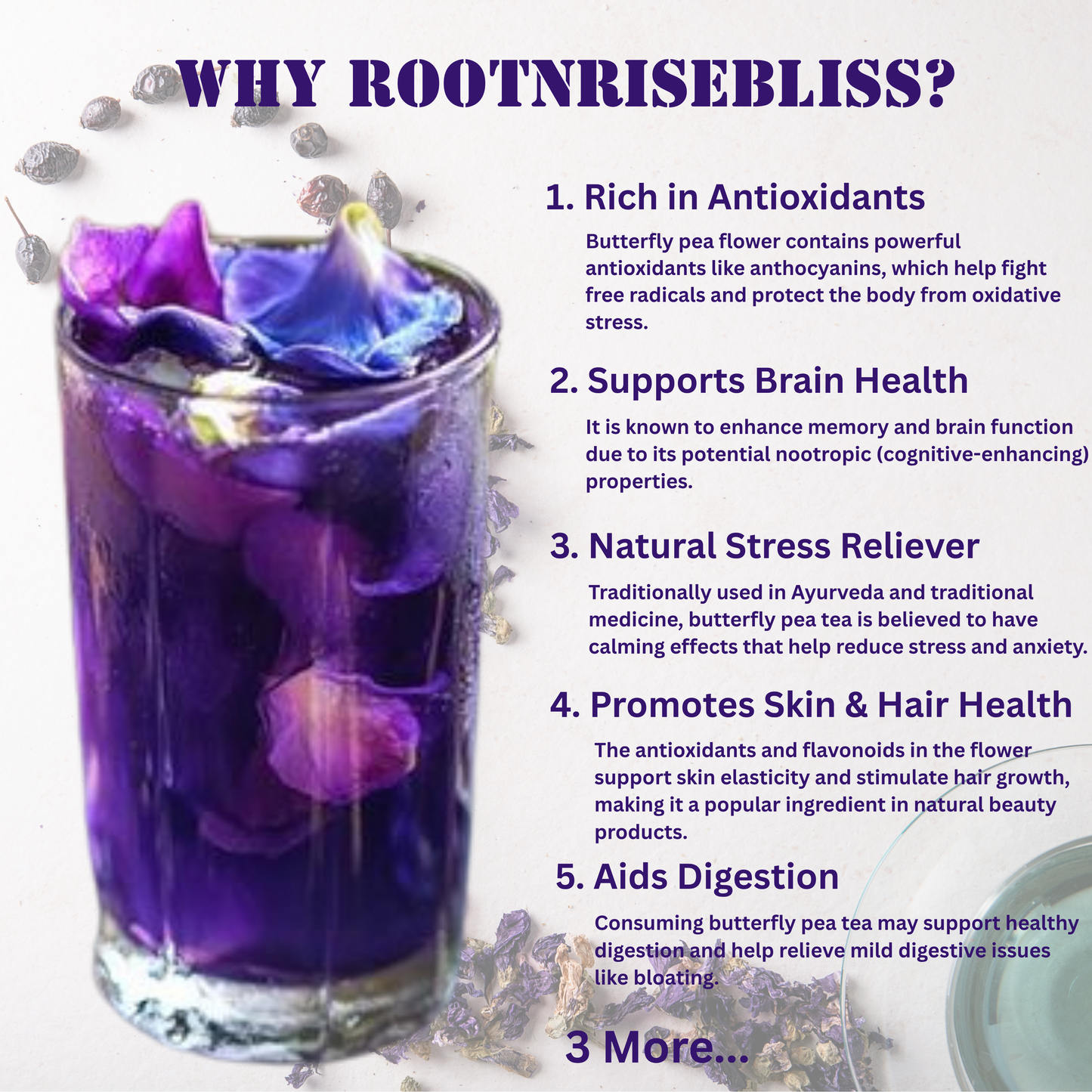 Beetrooot Powder (500g) + Butterfly Pea Flower (100g) Combo