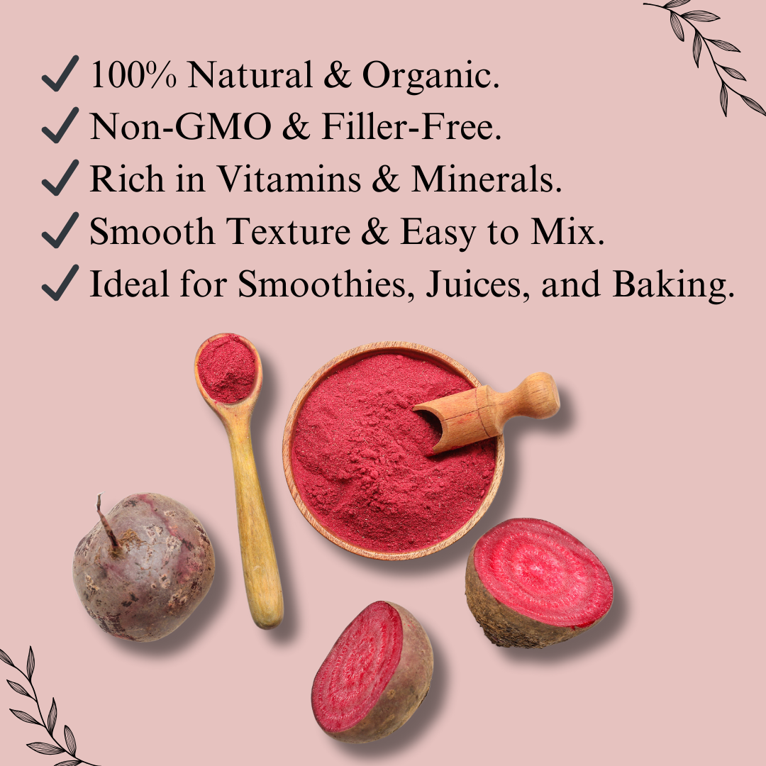 Natural Beetroot Powder – Nutrient-Rich Superfood for Energy & Wellness