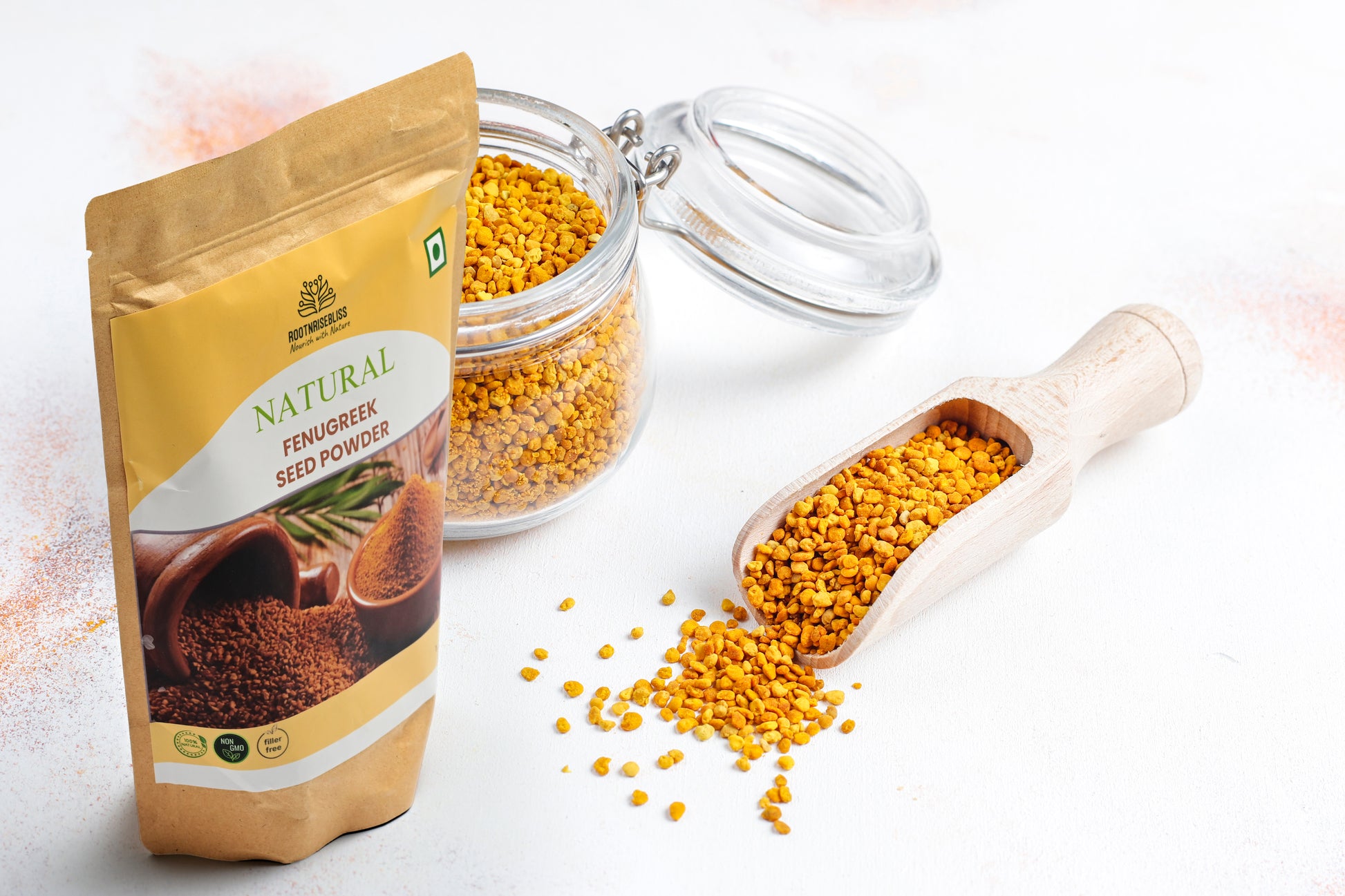 Natural Fenugreek Seed Powder, Pure Methi Powder for Cooking and Wellness