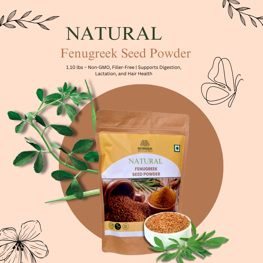 Natural Fenugreek Seed Powder, Pure Methi Powder for Cooking and Wellness