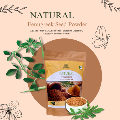 Natural Fenugreek Seed Powder, Pure Methi Powder for Cooking and Wellness