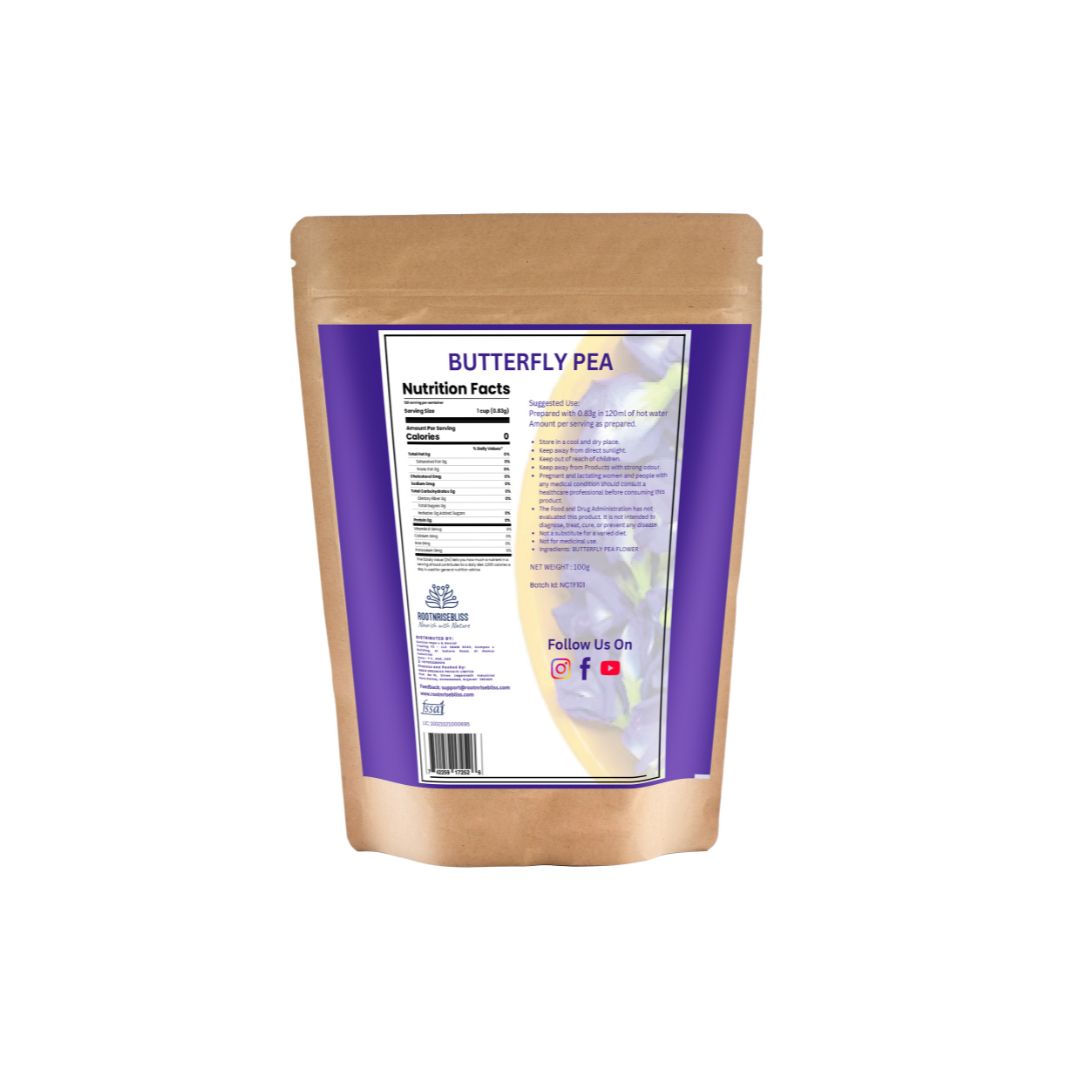 Premium Dried Butterfly Pea Flower for Blue & Purple Drinks