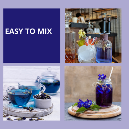 Premium Dried Butterfly Pea Flower for Blue & Purple Drinks