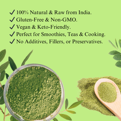 Moringa Leaf Powder, Easily Mixes in Drinks & Smoothies